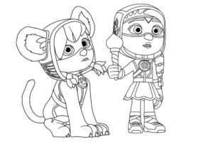 Desenho de Patrulheiros Em Ação Desenho Colorir Imprimir 04