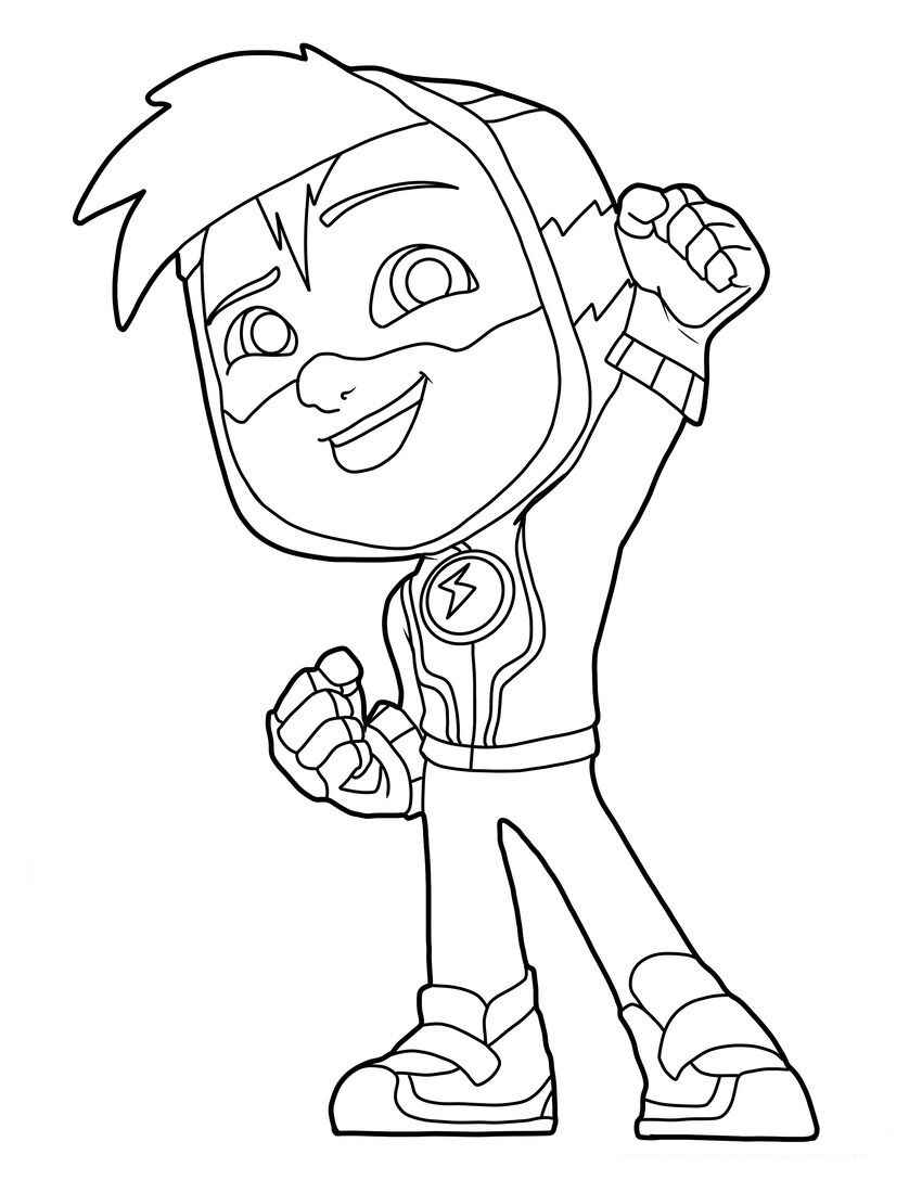 Desenho de Patrulheiros Em Ação Desenho Colorir Imprimir 05