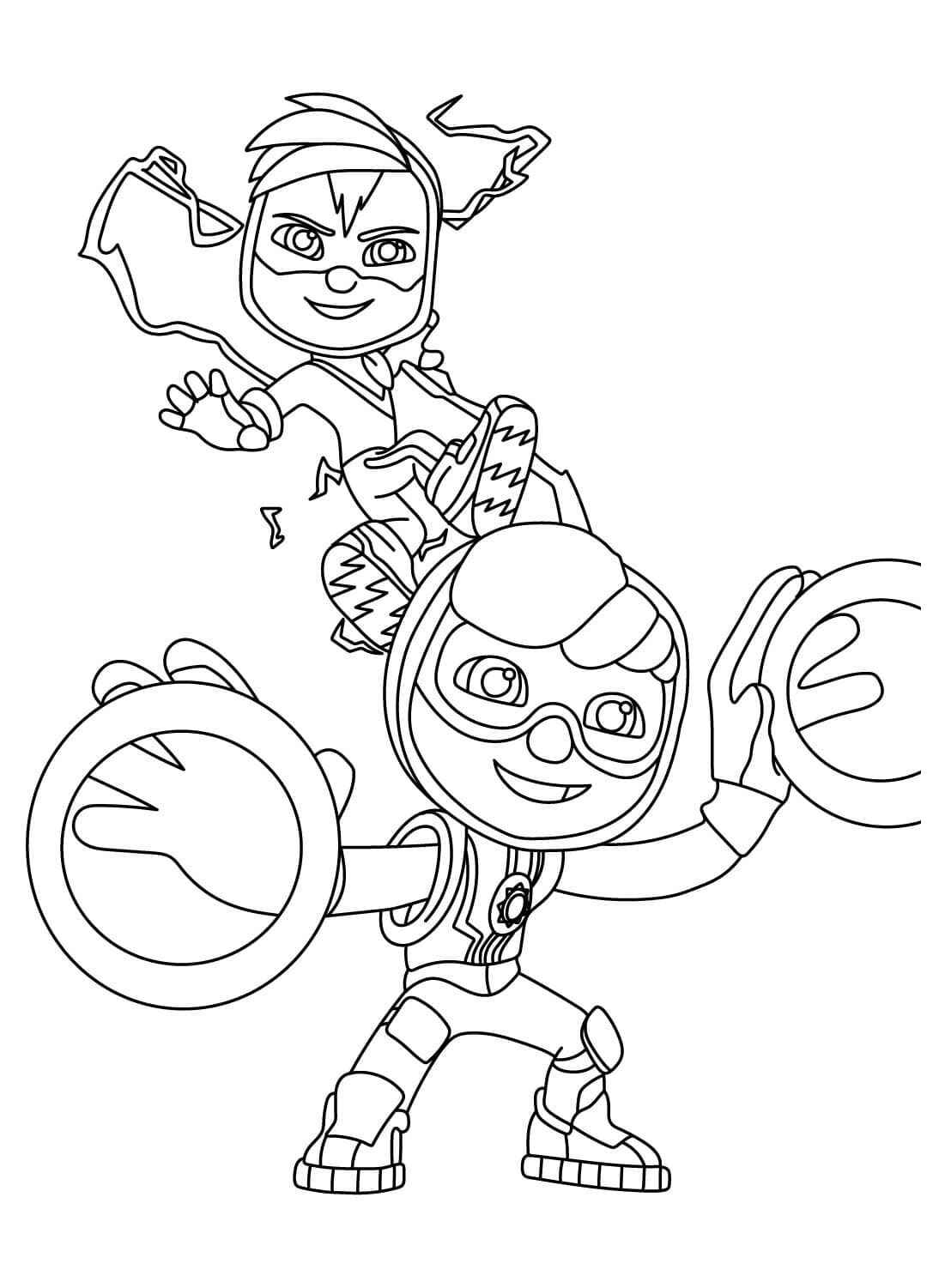 Desenho de Patrulheiros Em Ação Desenho Colorir Imprimir 09