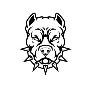 Desenho de Pitbull Desenho Colorir Imprimir 01