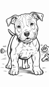 Desenho de Pitbull Desenho Colorir Imprimir 18