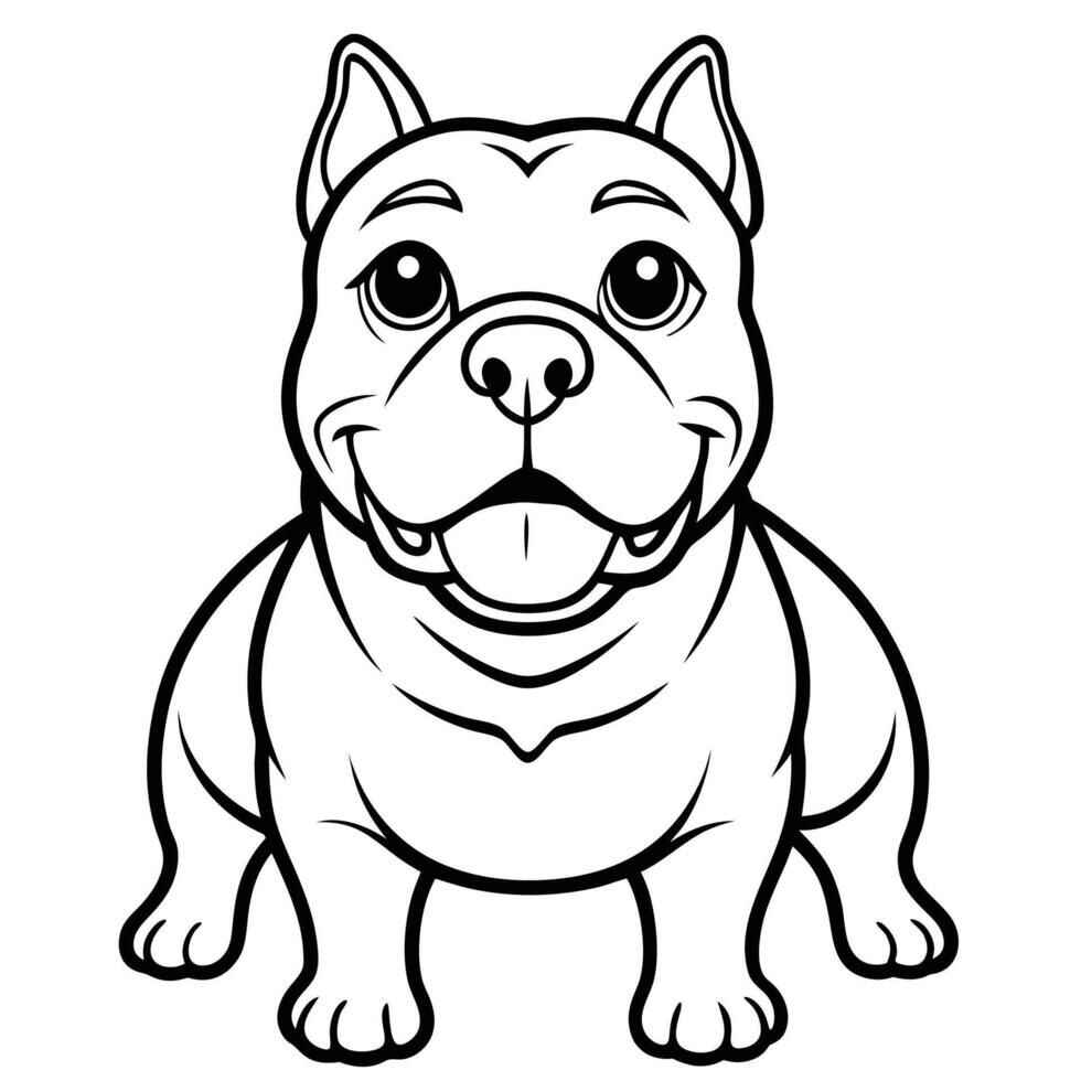 Pitbull Desenho Colorir Imprimir 21