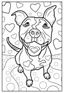 Desenho de Pitbull Desenho Colorir Imprimir 32