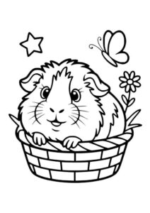 Desenho de Porquinho Da India Desenho Colorir Imprimir 02