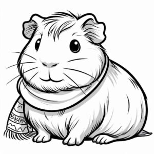 Desenho de Porquinho Da India Desenho Colorir Imprimir 05