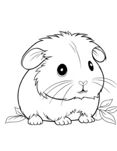 Desenho de Porquinho Da India Desenho Colorir Imprimir 12