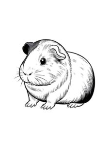 Desenho de Porquinho Da India Desenho Colorir Imprimir 13