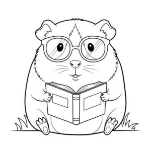 Desenho de Porquinho Da India Desenho Colorir Imprimir 16