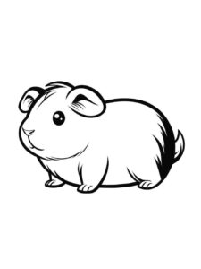 Desenho de Porquinho Da India Desenho Colorir Imprimir 17