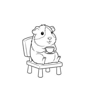 Desenho de Porquinho Da India Desenho Colorir Imprimir 18