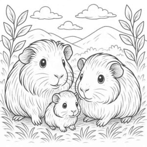 Desenho de Porquinho Da India Desenho Colorir Imprimir 21