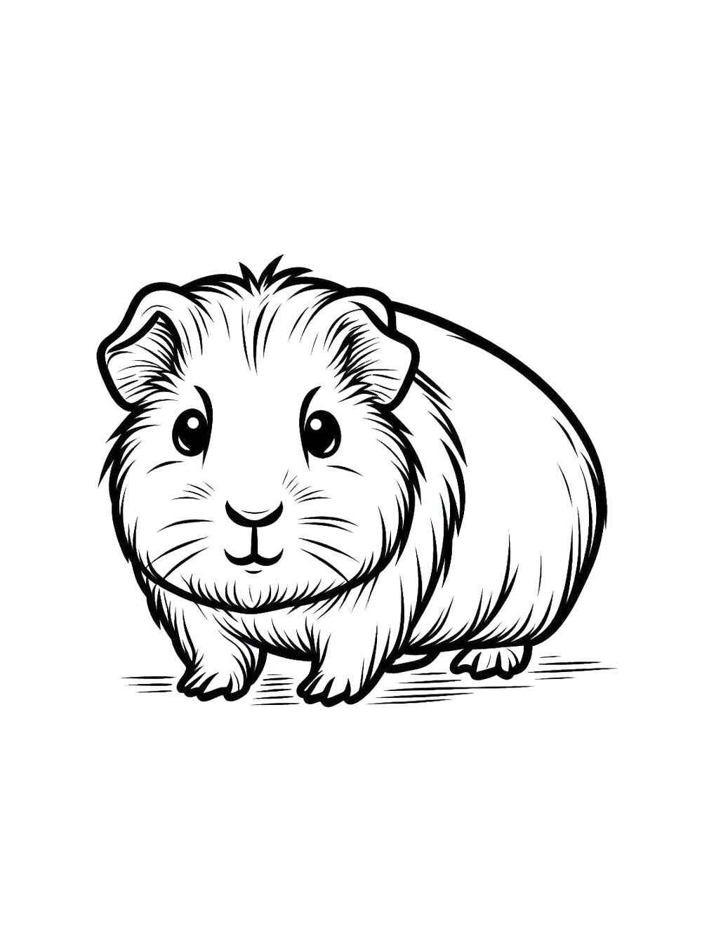 Desenho de Porquinho Da India Desenho Colorir Imprimir 22