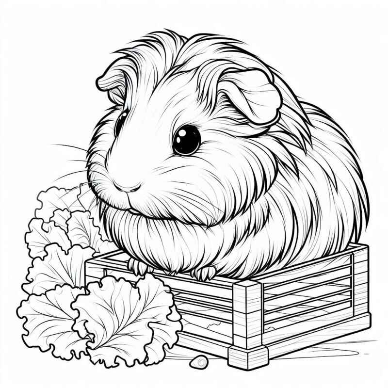 Desenho de Porquinho Da India Desenho Colorir Imprimir 23