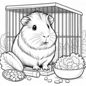 Desenho de Porquinho Da India Desenho Colorir Imprimir 24