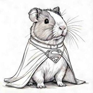 Desenho de Porquinho Da India Desenho Colorir Imprimir 25