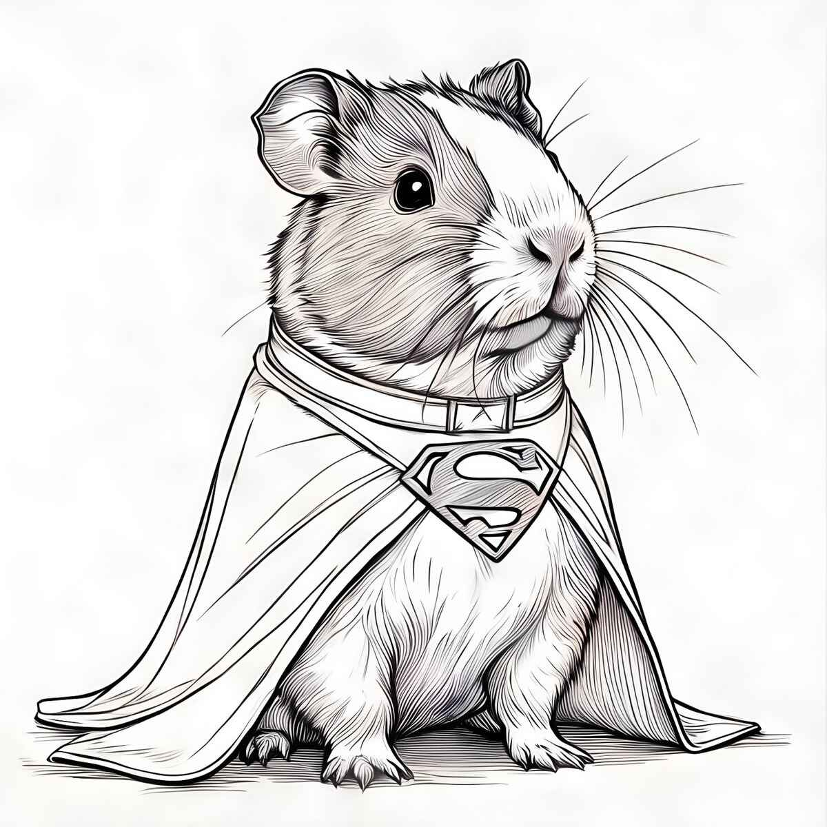 Desenho de Porquinho Da India Desenho Colorir Imprimir 25