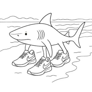 Desenho de Tralalero Tralala Desenho Colorir Imprimir 01