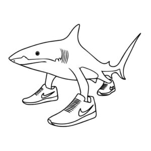 Desenho de Tralalero Tralala Desenho Colorir Imprimir 06