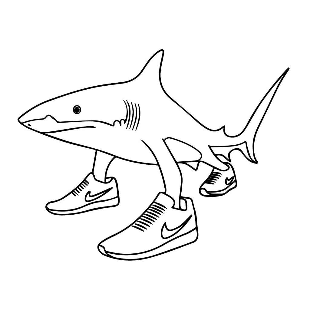 Desenho de Tralalero Tralala Desenho Colorir Imprimir 06