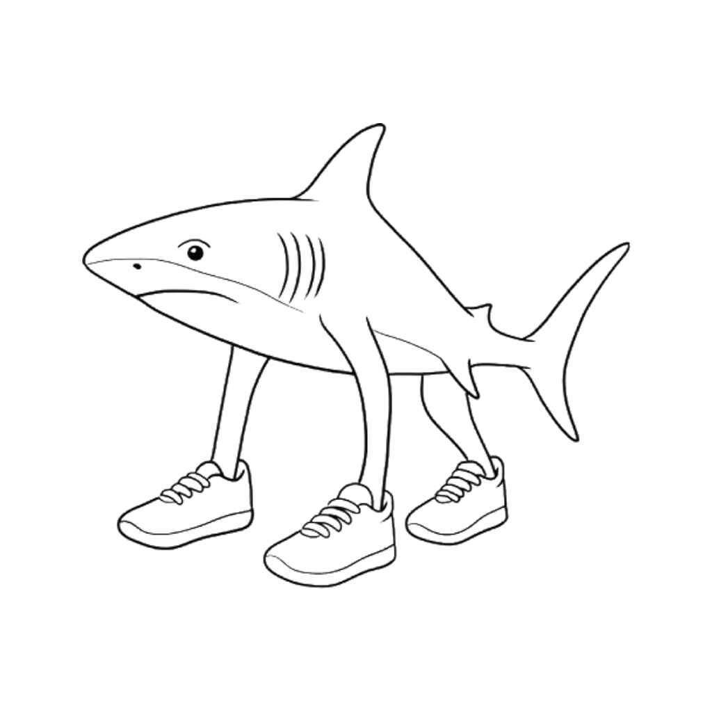 Desenho de Tralalero Tralala Desenho Colorir Imprimir 09