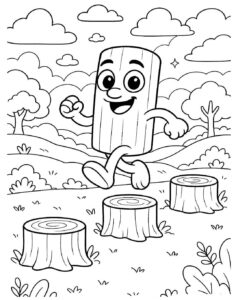 Desenho de Tung Tung Sahur Desenho Colorir Imprimir 03