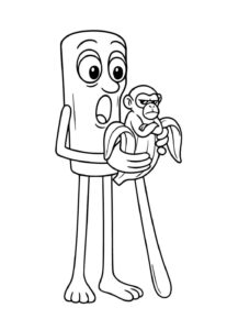 Desenho de Tung Tung Sahur Desenho Colorir Imprimir 07