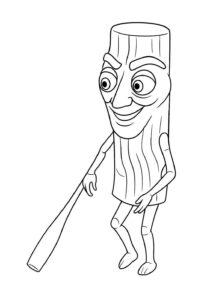 Desenho de Tung Tung Sahur Desenho Colorir Imprimir 08