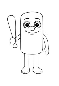 Desenho de Tung Tung Sahur Desenho Colorir Imprimir 11