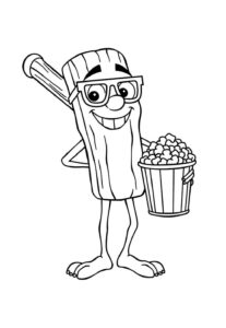 Desenho de Tung Tung Sahur Desenho Colorir Imprimir 12