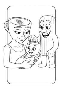 Desenho de Tung Tung Sahur Desenho Colorir Imprimir 14