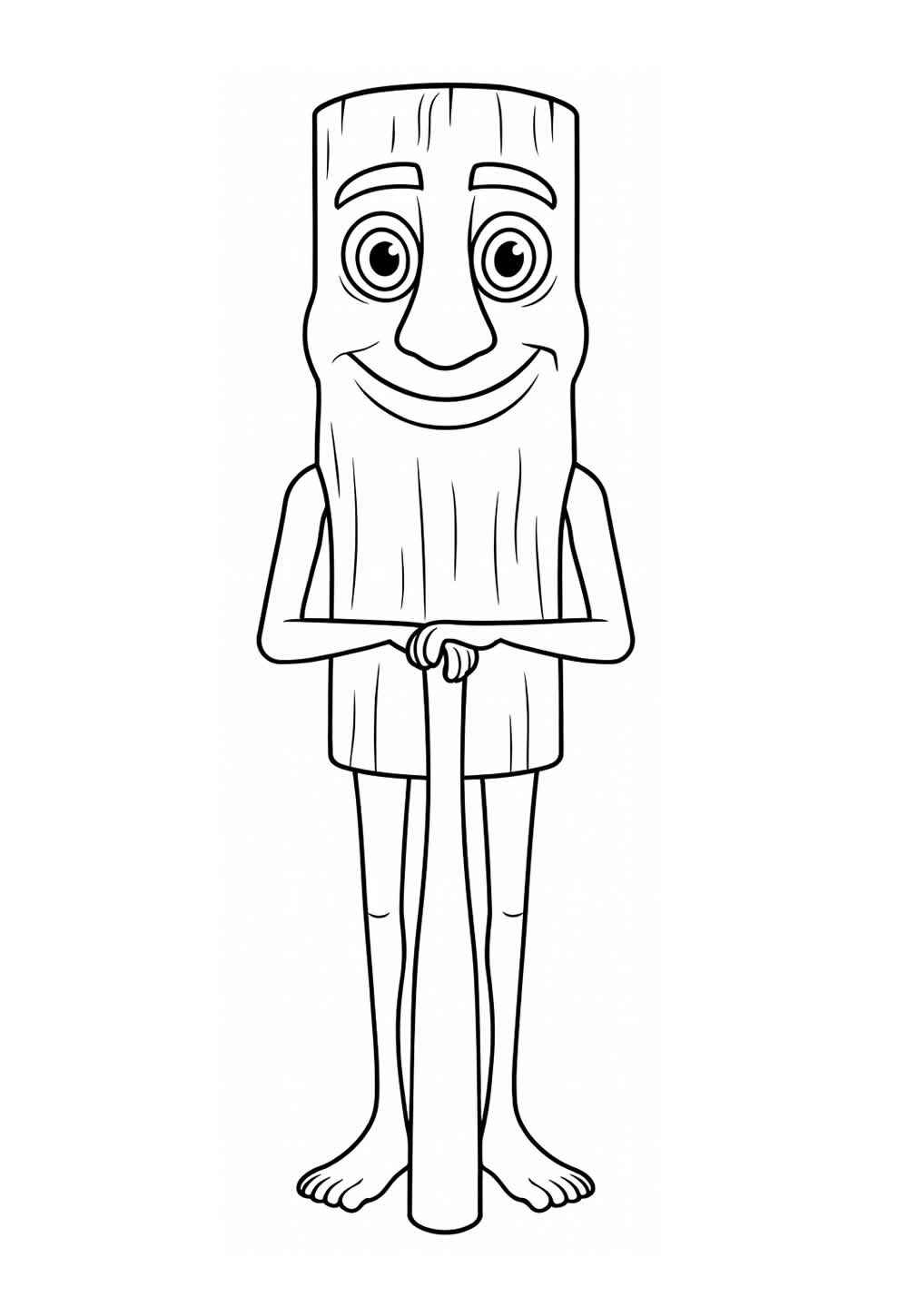 Desenho de Tung Tung Sahur Desenho Colorir Imprimir 18