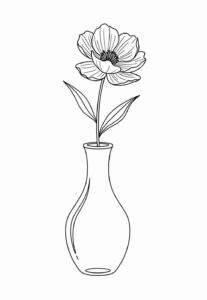 Desenho de Vaso De Flores Desenho Colorir Imprimir 13