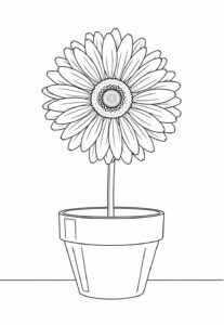 Desenho de Vaso De Flores Desenho Colorir Imprimir 17