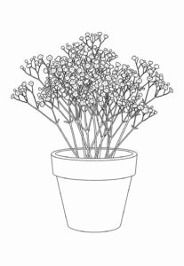 Desenho de Vaso De Flores Desenho Colorir Imprimir 18