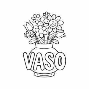 Desenho de Vaso De Flores Desenho Colorir Imprimir 28
