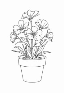 Desenho de Vaso De Flores Desenho Colorir Imprimir 31