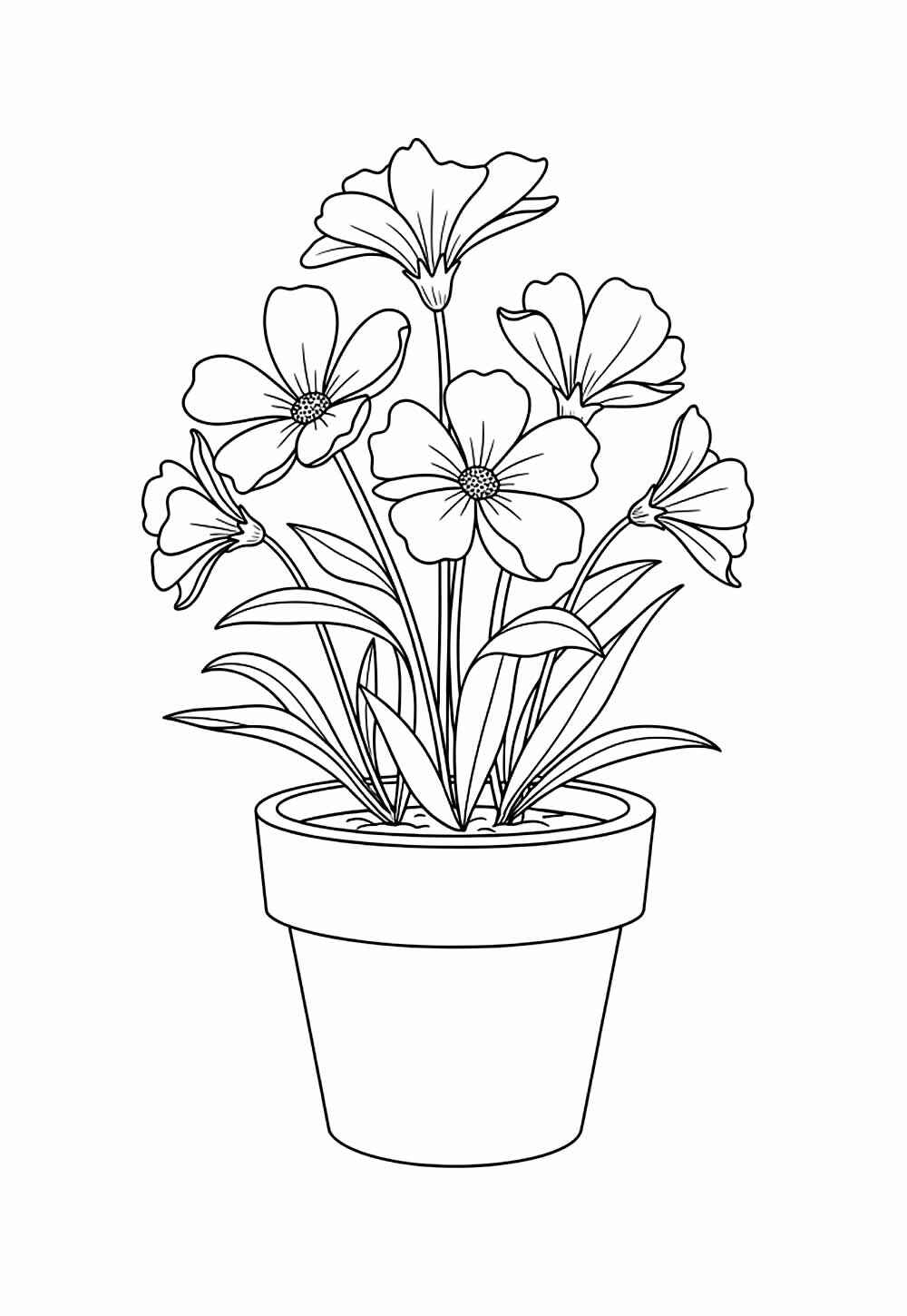 Desenho de Vaso De Flores Desenho Colorir Imprimir 31