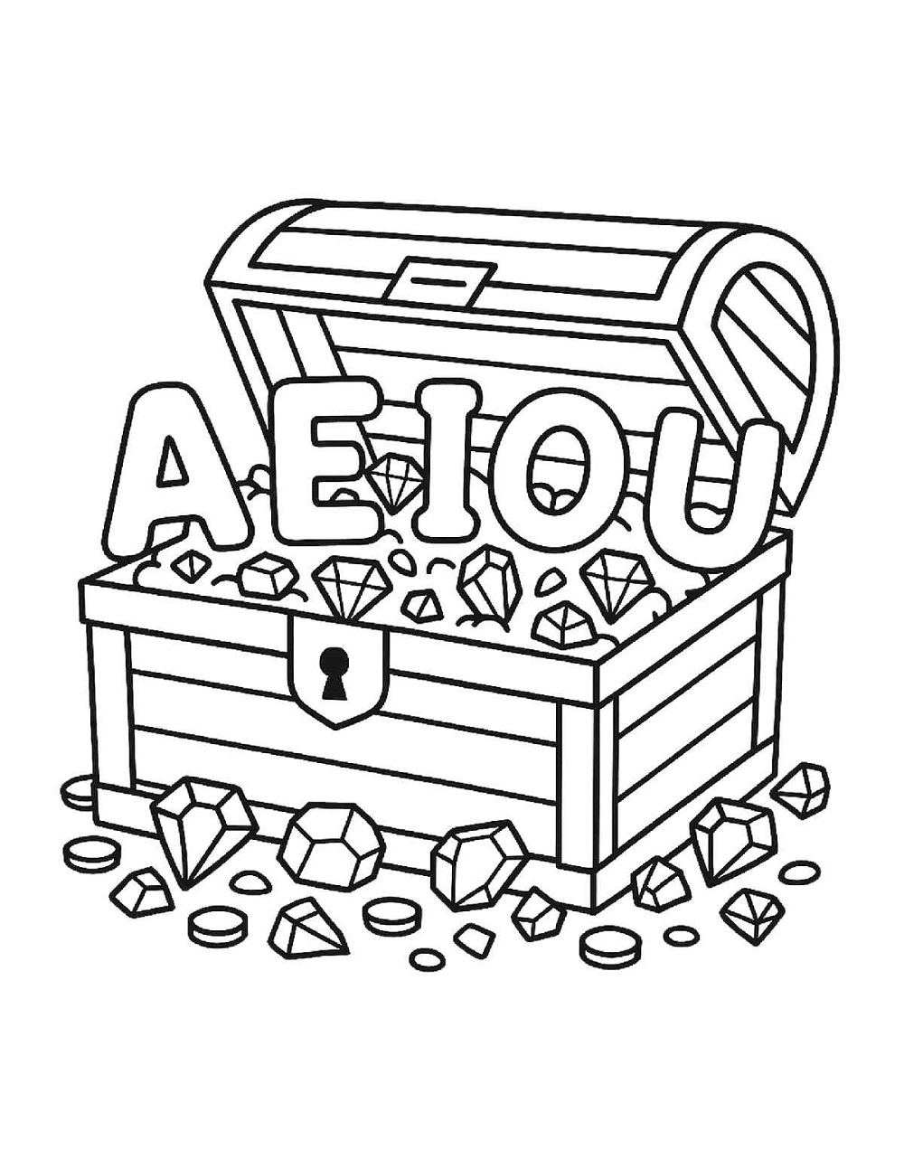 Vogais Desenho Colorir Imprimir 06