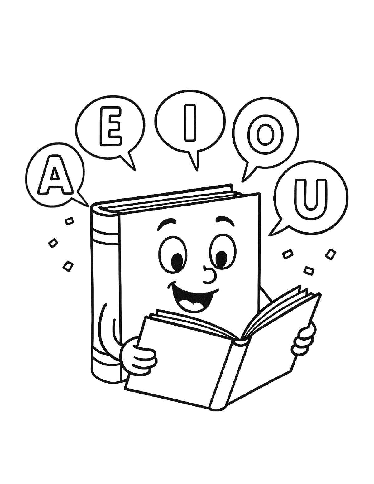 Vogais Desenho Colorir Imprimir 12