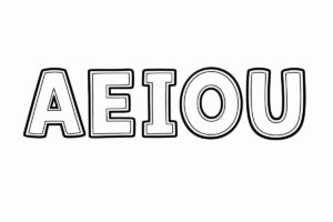 Desenho de Vogais Desenho Colorir Imprimir 13