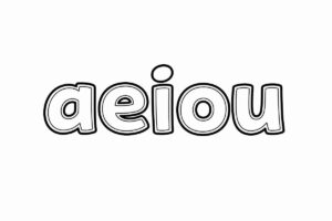 Desenho de Vogais Desenho Colorir Imprimir 14
