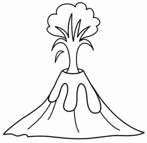 Desenho de Vulcão Desenho Colorir Imprimir 21