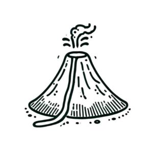 Desenho de Vulcão Desenho Colorir Imprimir 25