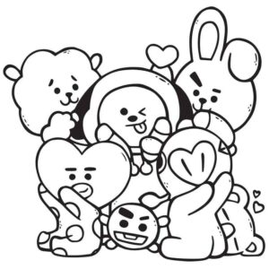 Desenho de BT21 Desenho Colorir Imprimir 05