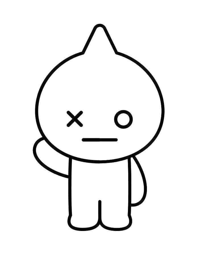 Desenho de BT21 Desenho Colorir Imprimir 07