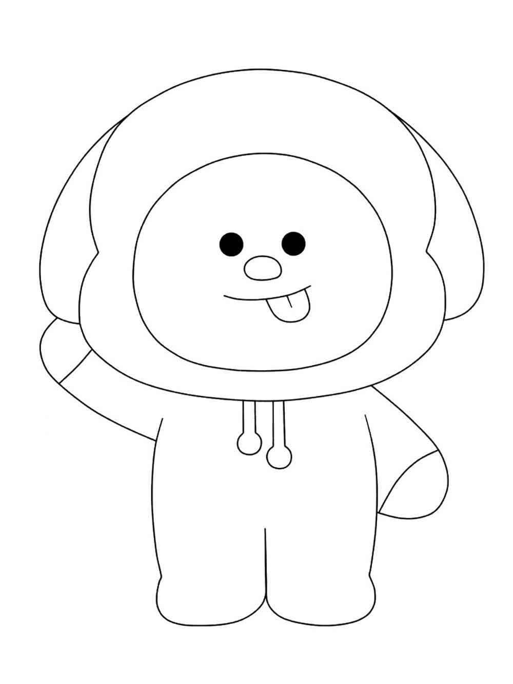Desenho de BT21 Desenho Colorir Imprimir 12