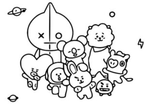 Desenho de BT21 Desenho Colorir Imprimir 27