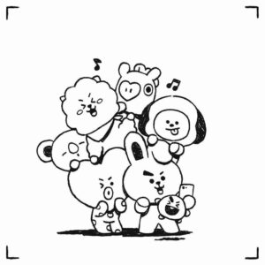 Desenho de BT21 Desenho Colorir Imprimir 29
