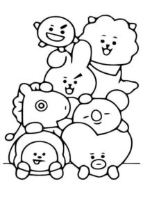 Desenho de BT21 Desenho Colorir Imprimir 31