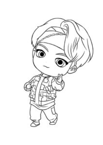 Desenho de BTS Desenho Colorir Imprimir 01